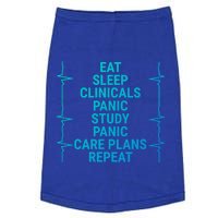 Eat Sleep Clinicals Funny Student Nurse Nursing School Meaningful Gift Doggie Tank