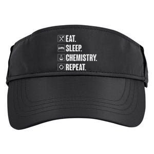 Eat Sleep Chemistry Repeat Funny Chemist Chemistry Gift Adult Drive Performance Visor