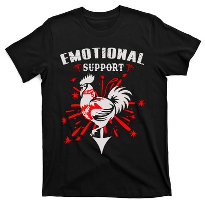 Emotional Support Chicken Emotional Support Cock T-Shirt