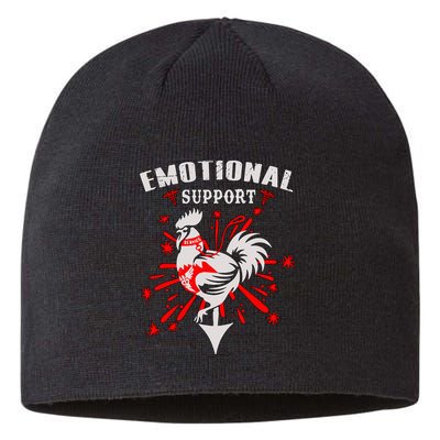 Emotional Support Chicken Emotional Support Cock Sustainable Beanie