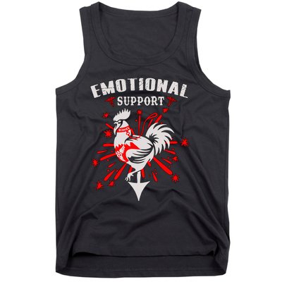 Emotional Support Chicken Emotional Support Cock Tank Top