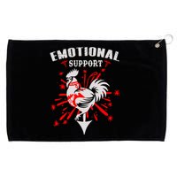 Emotional Support Chicken Emotional Support Cock Grommeted Golf Towel