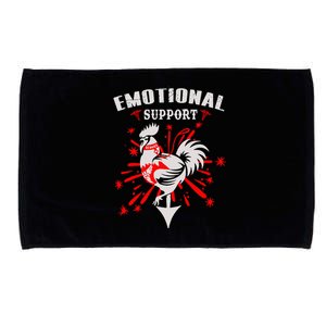 Emotional Support Chicken Emotional Support Cock Microfiber Hand Towel