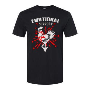 Emotional Support Chicken Emotional Support Cock Softstyle CVC T-Shirt