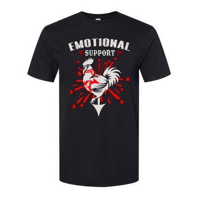 Emotional Support Chicken Emotional Support Cock Softstyle CVC T-Shirt