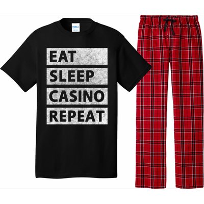 Eat Sleep Casino Repeat Casino Gambler Pajama Set