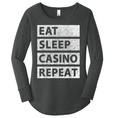 Eat Sleep Casino Repeat Casino Gambler Women's Perfect Tri Tunic Long Sleeve Shirt