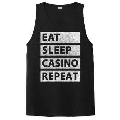 Eat Sleep Casino Repeat Casino Gambler PosiCharge Competitor Tank