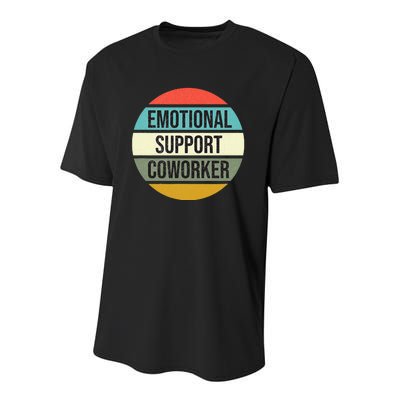 Emotional Support Coworker Youth Performance Sprint T-Shirt