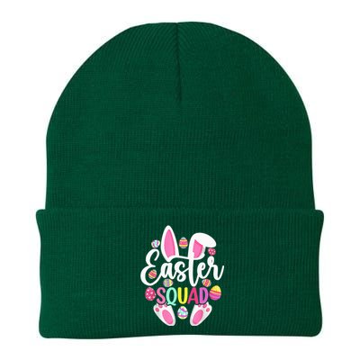 Easter Squad Cute Bunny Rabbit Crew Hunting Egg Knit Cap Winter Beanie