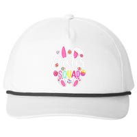 Easter Squad Cute Bunny Rabbit Crew Hunting Egg Snapback Five-Panel Rope Hat