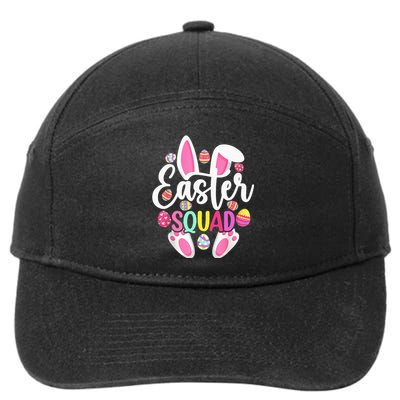 Easter Squad Cute Bunny Rabbit Crew Hunting Egg 7-Panel Snapback Hat