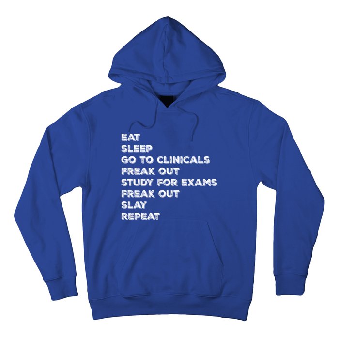 Eat Sleep Clinicals Nurse Nursing School Student Gift Meaningful Gift Hoodie