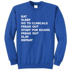 Eat Sleep Clinicals Nurse Nursing School Student Gift Meaningful Gift Sweatshirt