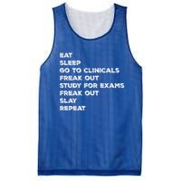 Eat Sleep Clinicals Nurse Nursing School Student Gift Meaningful Gift Mesh Reversible Basketball Jersey Tank