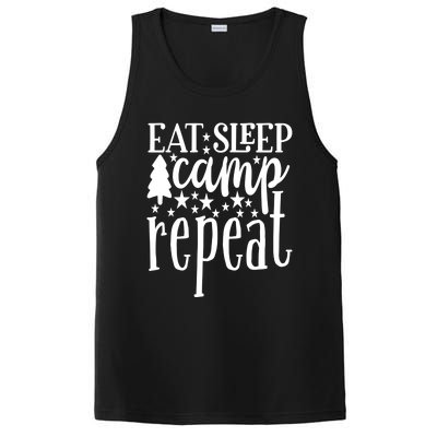 Eat Sleep Camp Repeat Travel Nature Rv Camping Funny Gift PosiCharge Competitor Tank