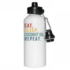 Eat Sleep Coconut Oil Repeat Aluminum Water Bottle