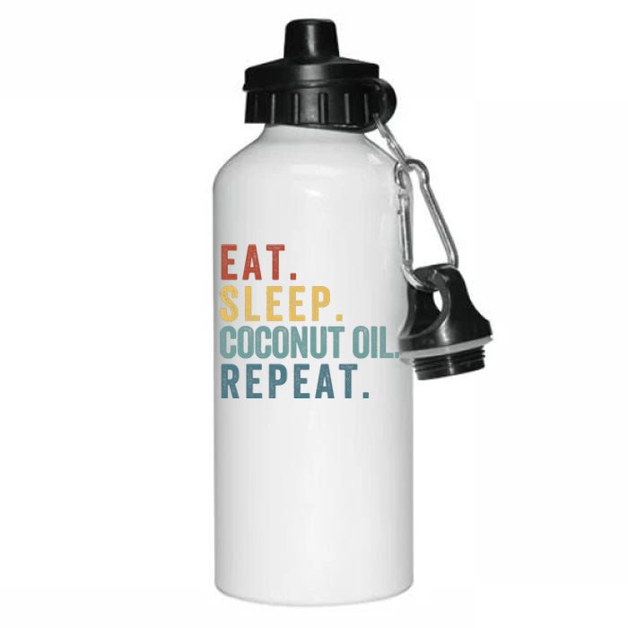 Eat Sleep Coconut Oil Repeat Aluminum Water Bottle