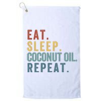 Eat Sleep Coconut Oil Repeat Platinum Collection Golf Towel