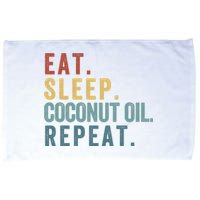 Eat Sleep Coconut Oil Repeat Microfiber Hand Towel