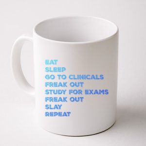 Eat Sleep Clinicals Nurse Nursing School Student Gift Meaningful Gift Coffee Mug