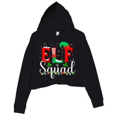 Elf Squad Christmas Matching Family Toddler Boy Girl Crop Fleece Hoodie