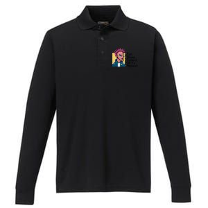 Eat Sleep Collect Nfts Repeat Pixel Performance Long Sleeve Polo