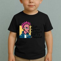 Eat Sleep Collect Nfts Repeat Pixel Toddler T-Shirt