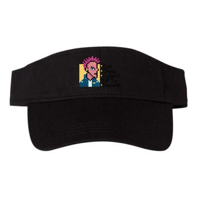 Eat Sleep Collect Nfts Repeat Pixel Visor