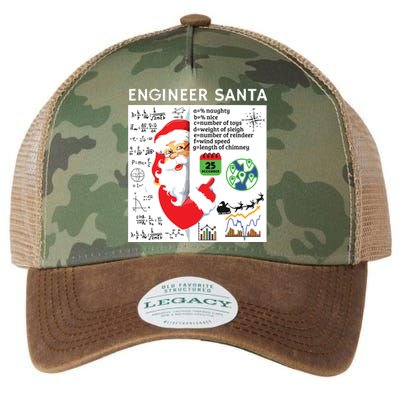 Engineer Santa Christmas Civil Chemical Engineering Student Legacy Tie Dye Trucker Hat