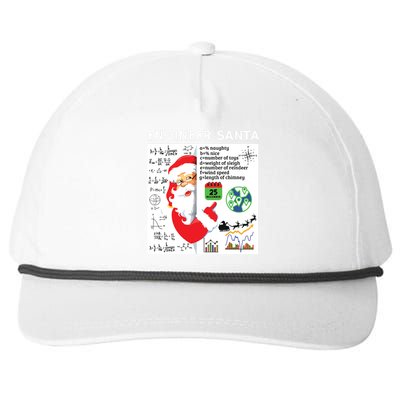 Engineer Santa Christmas Civil Chemical Engineering Student Snapback Five-Panel Rope Hat