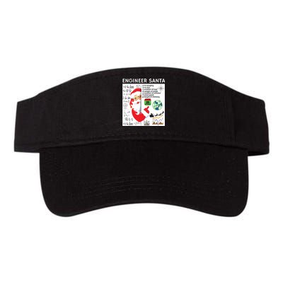 Engineer Santa Christmas Civil Chemical Engineering Student Valucap Bio-Washed Visor