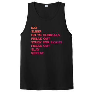 Eat Sleep Clinicals Nurse Nursing School Student Gift Meaningful Gift PosiCharge Competitor Tank