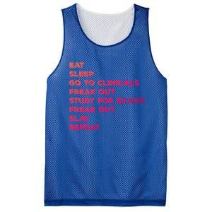 Eat Sleep Clinicals Nurse Nursing School Student Gift Meaningful Gift Mesh Reversible Basketball Jersey Tank