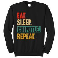 Eat Sleep Chipotle Repeat Funny Vintage Chipotle Lover Sweatshirt