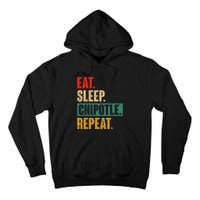 Eat Sleep Chipotle Repeat Funny Vintage Chipotle Lover Tall Hoodie