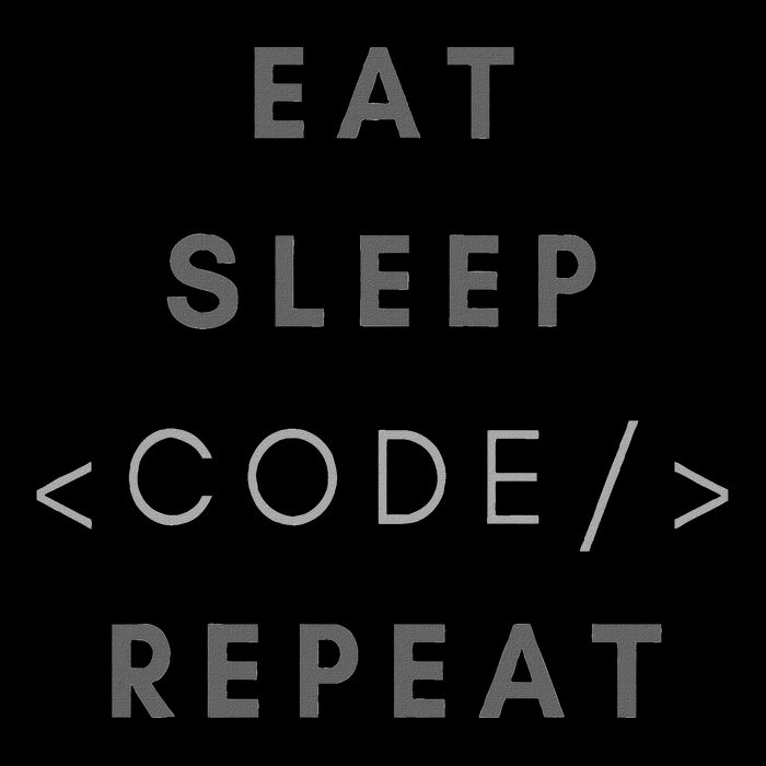 Eat Sleep Code Repeat Funny Programming Coding Women's Racerback Tank