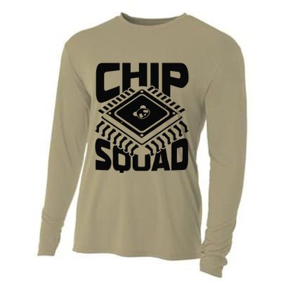 Electronics Squad Circuits Devices Hardware Engineer Cooling Performance Long Sleeve Crew