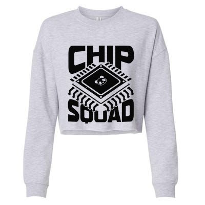 Electronics Squad Circuits Devices Hardware Engineer Cropped Pullover Crew