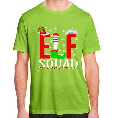 Elf Squad Christmas Matching Family Funny Xmas Squad Adult ChromaSoft Performance T-Shirt