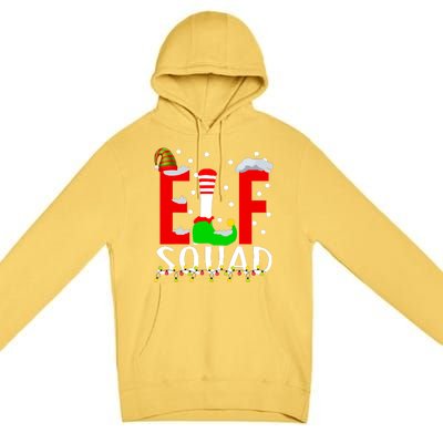 Elf Squad Christmas Matching Family Funny Xmas Squad Premium Pullover Hoodie