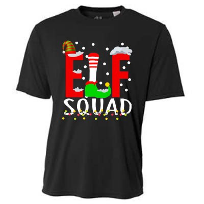 Elf Squad Christmas Matching Family Funny Xmas Squad Cooling Performance Crew T-Shirt