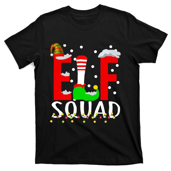 Elf Squad Christmas Matching Family Funny Xmas Squad T-Shirt