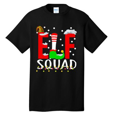 Elf Squad Christmas Matching Family Funny Xmas Squad Tall T-Shirt