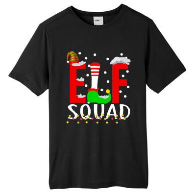 Elf Squad Christmas Matching Family Funny Xmas Squad Tall Fusion ChromaSoft Performance T-Shirt