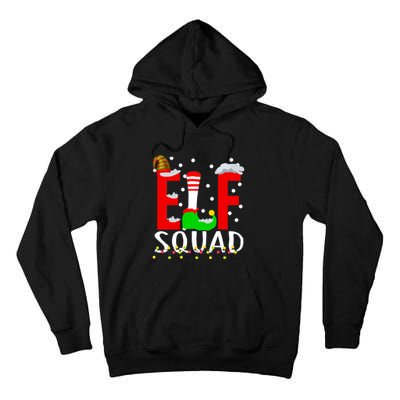 Elf Squad Christmas Matching Family Funny Xmas Squad Tall Hoodie