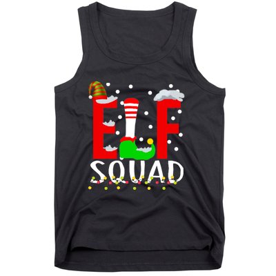 Elf Squad Christmas Matching Family Funny Xmas Squad Tank Top