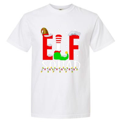 Elf Squad Christmas Matching Family Funny Xmas Squad Garment-Dyed Heavyweight T-Shirt