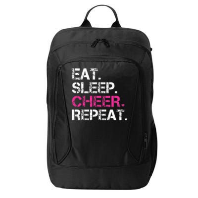 Eat Sleep Cheer Repeat Cheerleading Cheerleader Gifts City Backpack