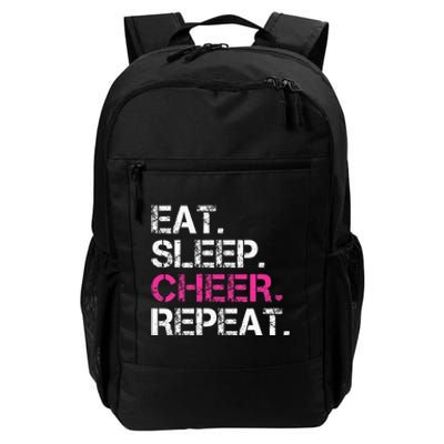 Eat Sleep Cheer Repeat Cheerleading Cheerleader Gifts Daily Commute Backpack